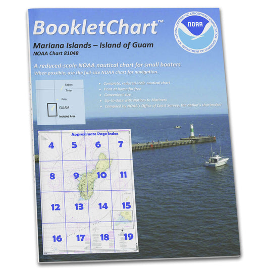Paradise Clay CB81048 HISTORICAL NOAA Booklet Chart Mariana Islands Island of Guam Territory of Guam;Cocos Lagoon