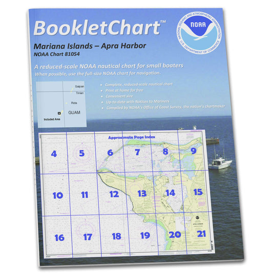 Paradise Clay CB81054 NOAA Booklet Chart Mariana Islands Apra Harbor: Guam
