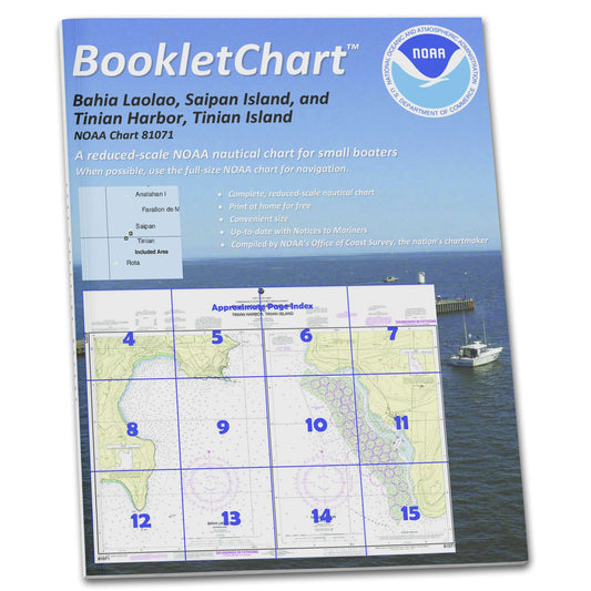 Paradise Clay CB81071 NOAA Booklet Chart Commonwealth of The Northern Mariana Islands Bahia Laolao, etc.