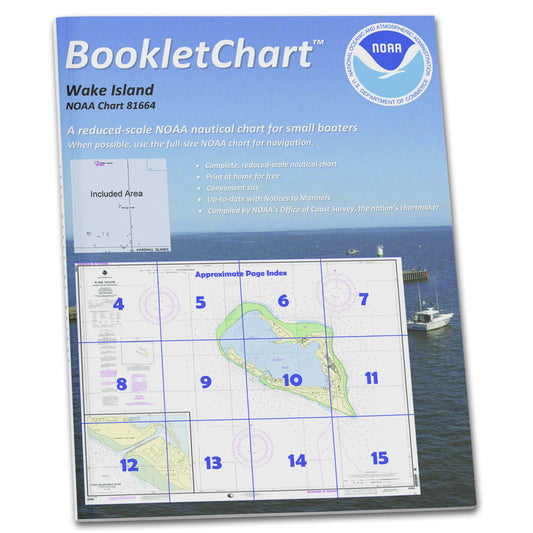 Paradise Clay CB81664 NOAA Booklet Chart Wake Island;Wake Island Boat Basin