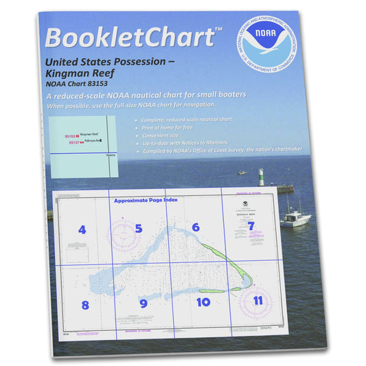Paradise Clay CB83153 HISTORICAL NOAA Booklet Chart United States Possesion Kingman Reef
