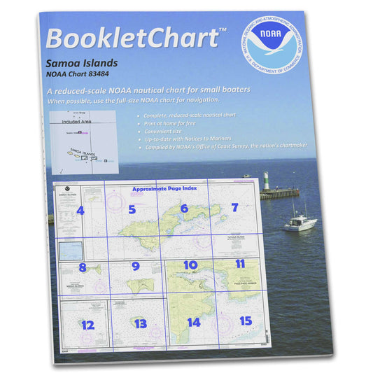 Paradise Clay CB83484 HISTORICAL NOAA Booklet Chart U.S. Possessions in Samoa Islands Manua Islands;Pago Pago Harbor;Tutui.