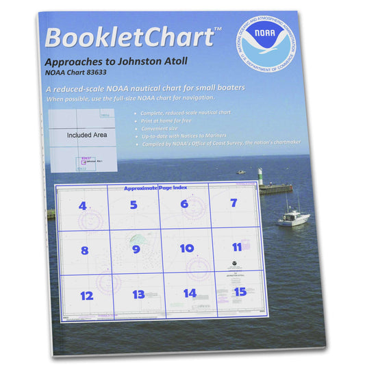 Paradise Clay CB83633 HISTORICAL NOAA Booklet Chart United States Possession Approaches to Johnston Atoll