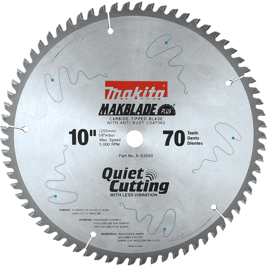 Makita A-93550 10" 70T Micro Polished Miter Saw Blade