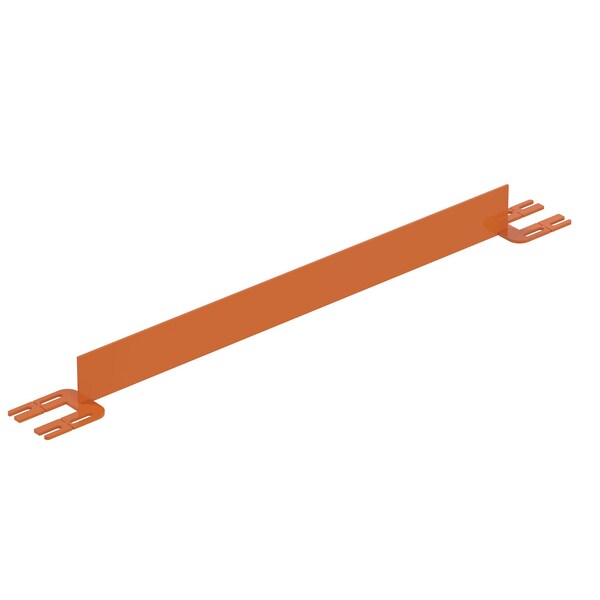 Vestil VDKR-4-TB-OR TOEBOARD FOR PIPE SAFETY RAILING 48 INCHES ORANGE