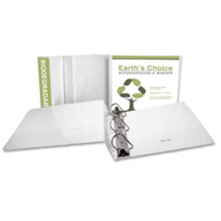 Samsill SAM16967 Earth'S Choice Bio-Based D-Ring View Binder - 2" Binder Capacity - Letter - 8 1/2" X 11" Sheet Size - 500 Sheet Capacity - D-Ring Fastener - 2 Pocket(S) - Polypropylene, Chipboard - White - Recycled - 1 / Each