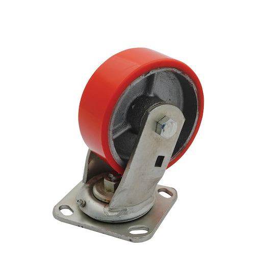 Vestil CST-PU-5X2-S Polyurethane Swivel Caster 5 In. Diameter x 2 In. Width 661 Lb. Capacity Red