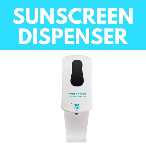 Sunstation USA #101W White Sunscreen Dispenser