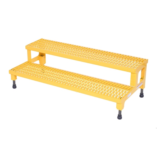 Vestil ASP-48 Adjustable Steel 2-Step Stand, 48"
