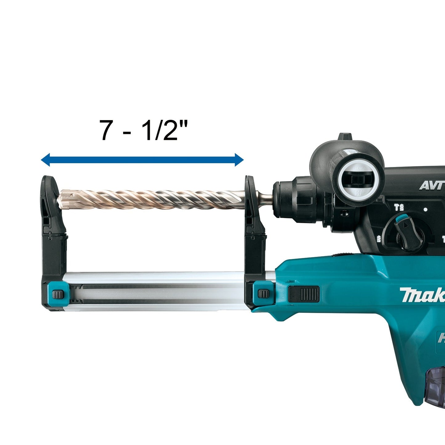 Makita DX15 Dust Extractor Attachment with HEPA Filter Cleaning Mechanism