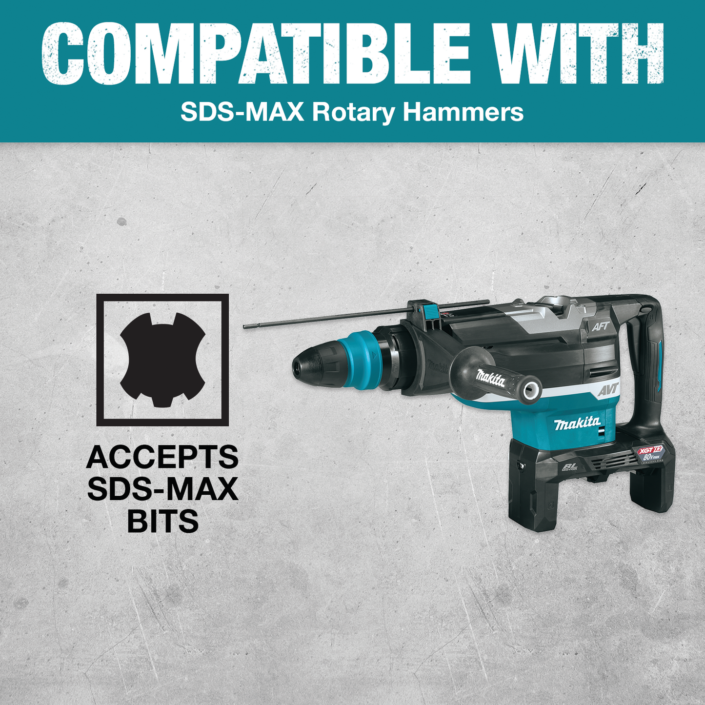 Makita B-63943 Vacuum Attachment, SDS‘MAX Dust Extraction Drill Bits