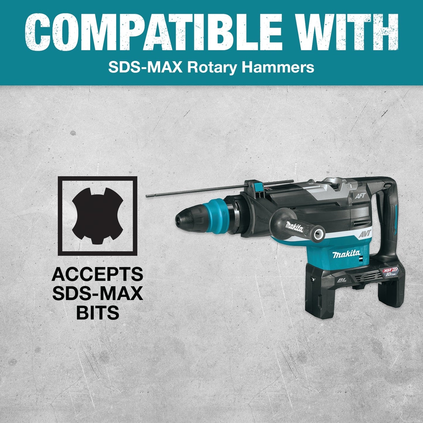 Makita B-63840 5/8" x 24" SDS‘Max Dust Extraction Drill Bit