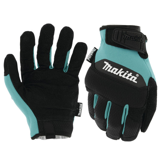 Makita T-04226 100% Genuine Leather‘Palm Performance Gloves (Large)