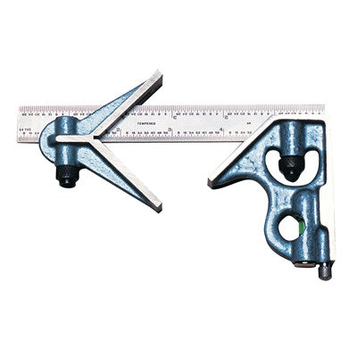 PEC Tools 7142-006 6″ 16R Cast Iron 3-Piece Combination Square