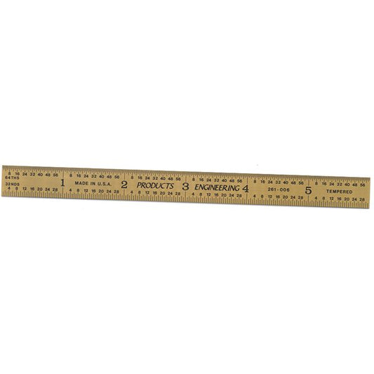 PEC Tools 402-006TN 6″ 4R Rigid Rule Tin Coated