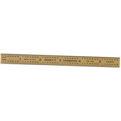 PEC Tools 401-006TN 6″ 4R Flexible Rule Tin Coated