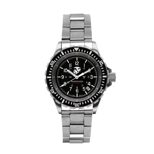 Marathon WW194006SS-0210 Large Diver's Automatic (GSAR) - 41mm - USMC with Stainless Steel USMC Bracelet