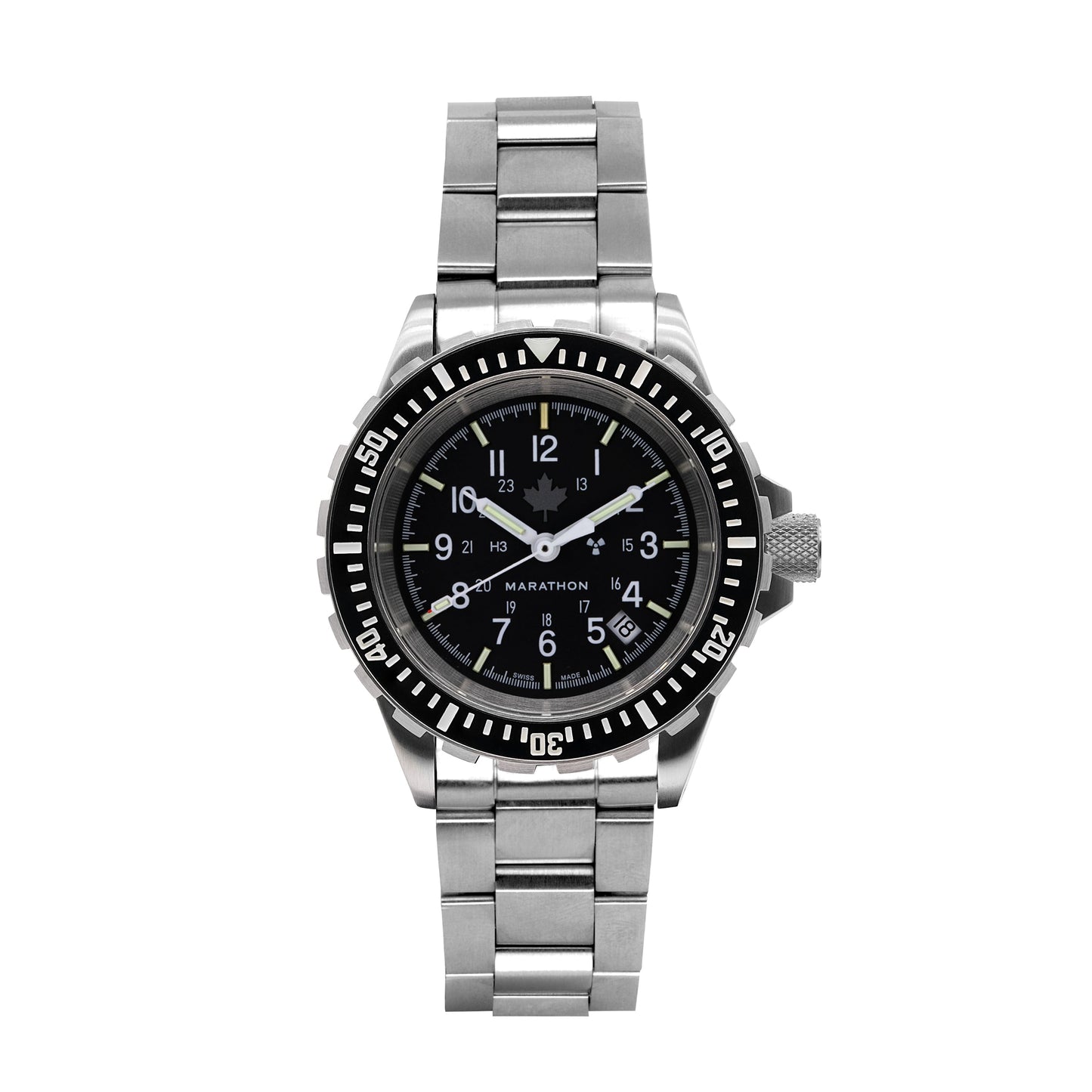 Marathon WW194006SS-0309 Large Diver's Automatic (GSAR) - 41mm - Grey Maple with Stainless Steel CA Bracelet