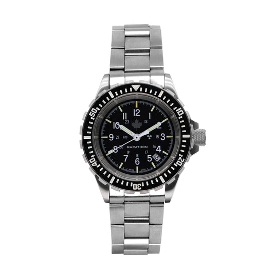 Marathon WW194006SS-0309 Large Diver's Automatic (GSAR) - 41mm - Grey Maple with Stainless Steel CA Bracelet