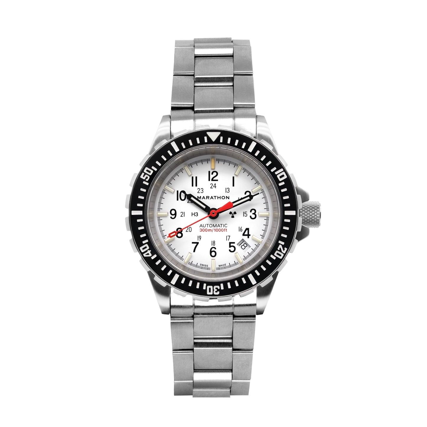Marathon WW194006SS-0510 41mm Arctic Edition Large Diver's Automatic (GSAR) with Stainless Steel Bracelet