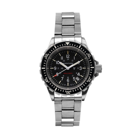 Marathon WW194007SS-0112 Large Diver's Quartz (TSAR) - 41mm with Stainless Steel MA bracelet