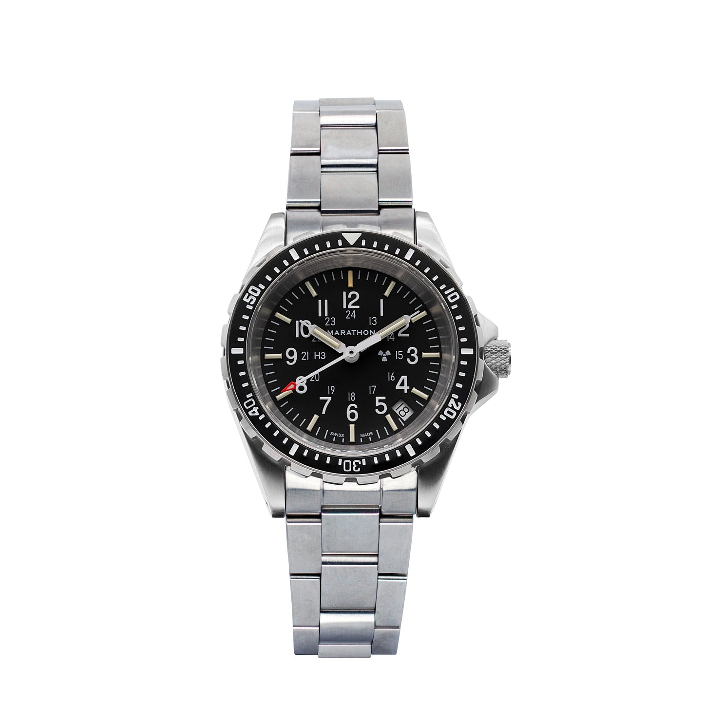 Marathon WW194027SS-0108 Medium Diver's Quartz (MSAR Quartz) - 36mm with Stainless Steel MA Bracelet