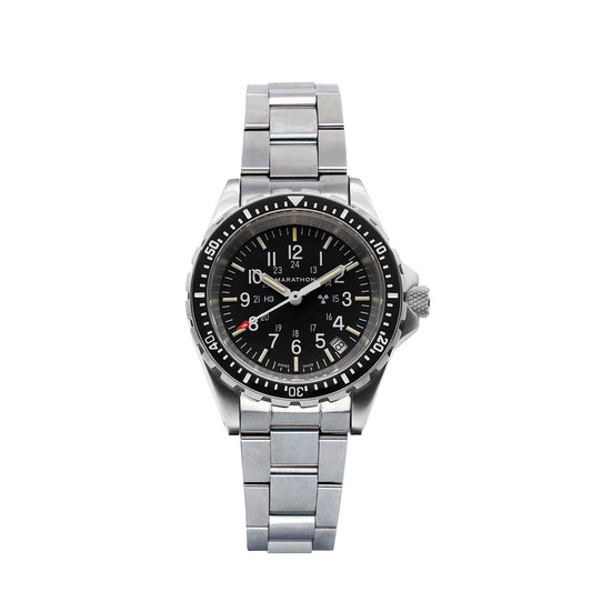 Marathon WW194027SS-0108 Medium Diver's Quartz (MSAR Quartz) - 36mm with Stainless Steel MA Bracelet