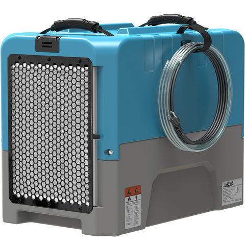 AlorAir Storm LGR Extreme 180 PPD Commercial Dehumidifier with Pump Drain Hose for Basement Warehouse & Job Sites - Blue