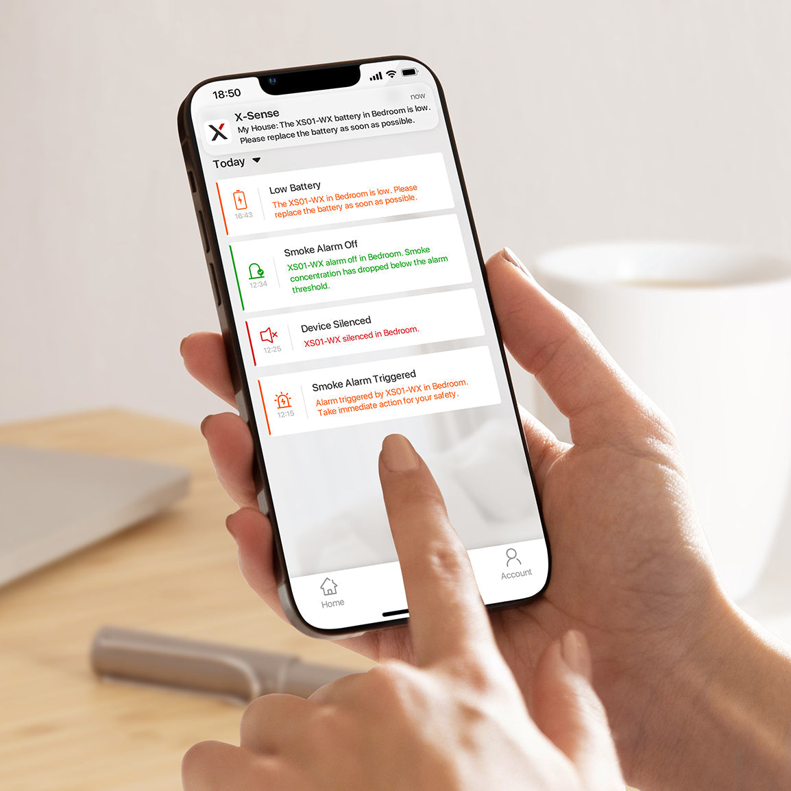 X-Sense XS01-WX Smart Smoke Alarm - 1-Pack