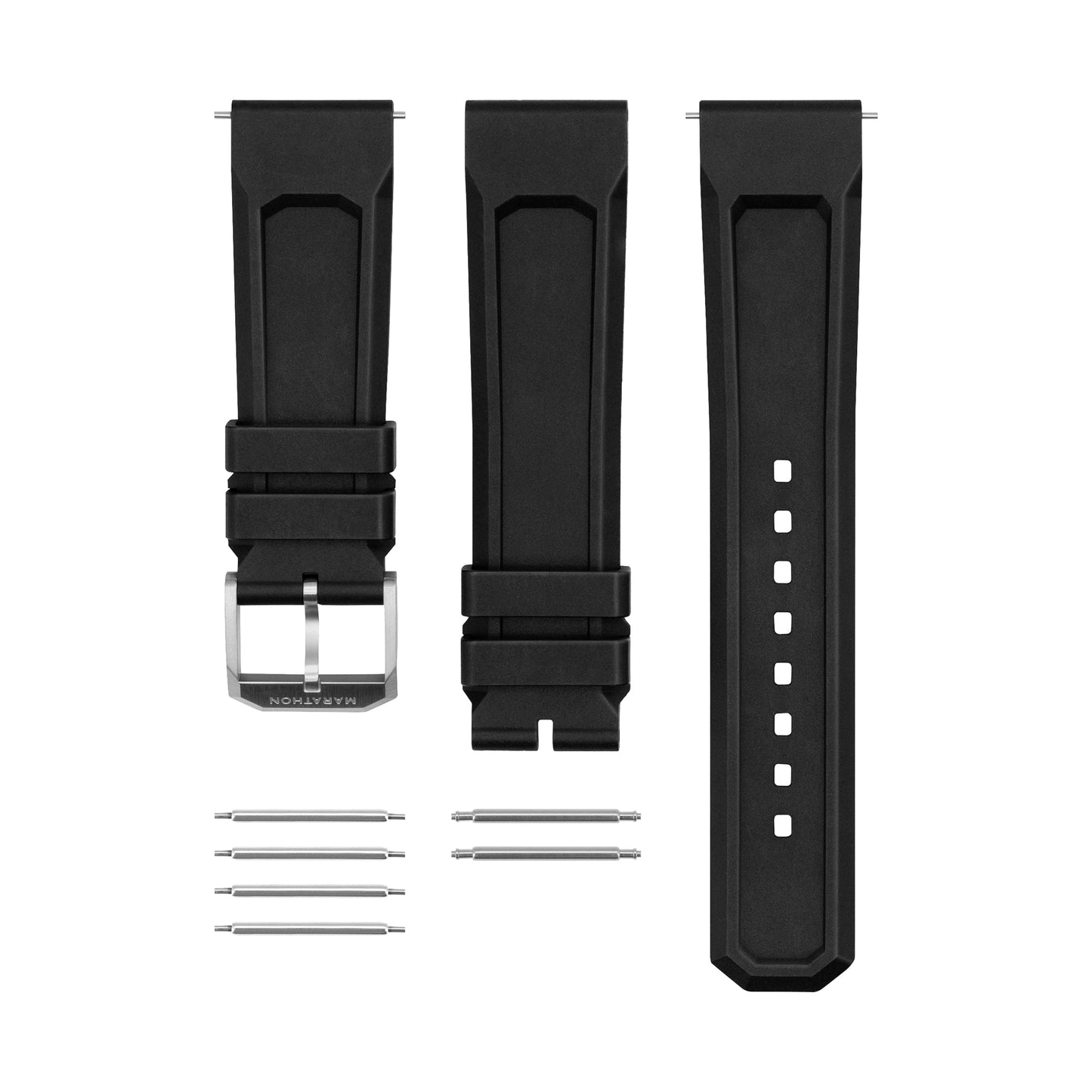 Marathon WW194021SS-0530 Arctic edition Jumbo Diver's Automatic (JDD) - 46mm with 3 pieces Black Rubber Strap