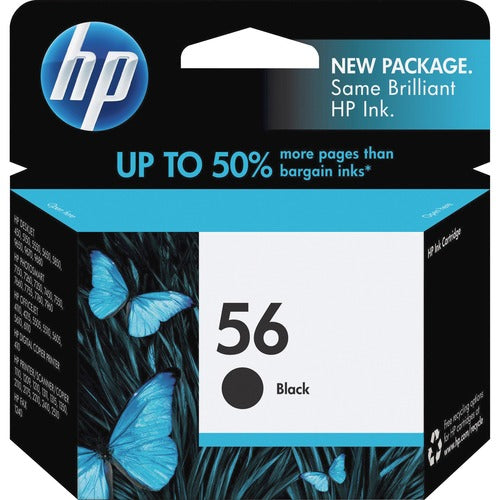 HP HEWC6656AN 56 (C6656AN) Original Inkjet Ink Cartridge - Black - 1 Each