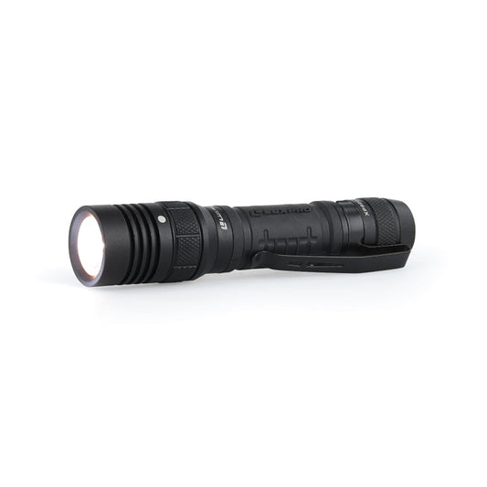 LUXPRO XP920 Pro Series 1000 Lumen LED Tactical Flashlight + Rechargeable Battery with Integrated Charging Port