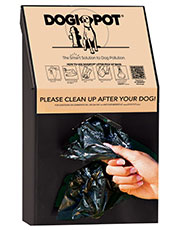 Dogipot 1002BLK-2 Aluminum Dogipot® Junior Bag Dispenser - Black