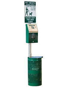 Dogipot 1003HP-L Aluminum Header Pak Dogipot® Pet Station - Forest Green