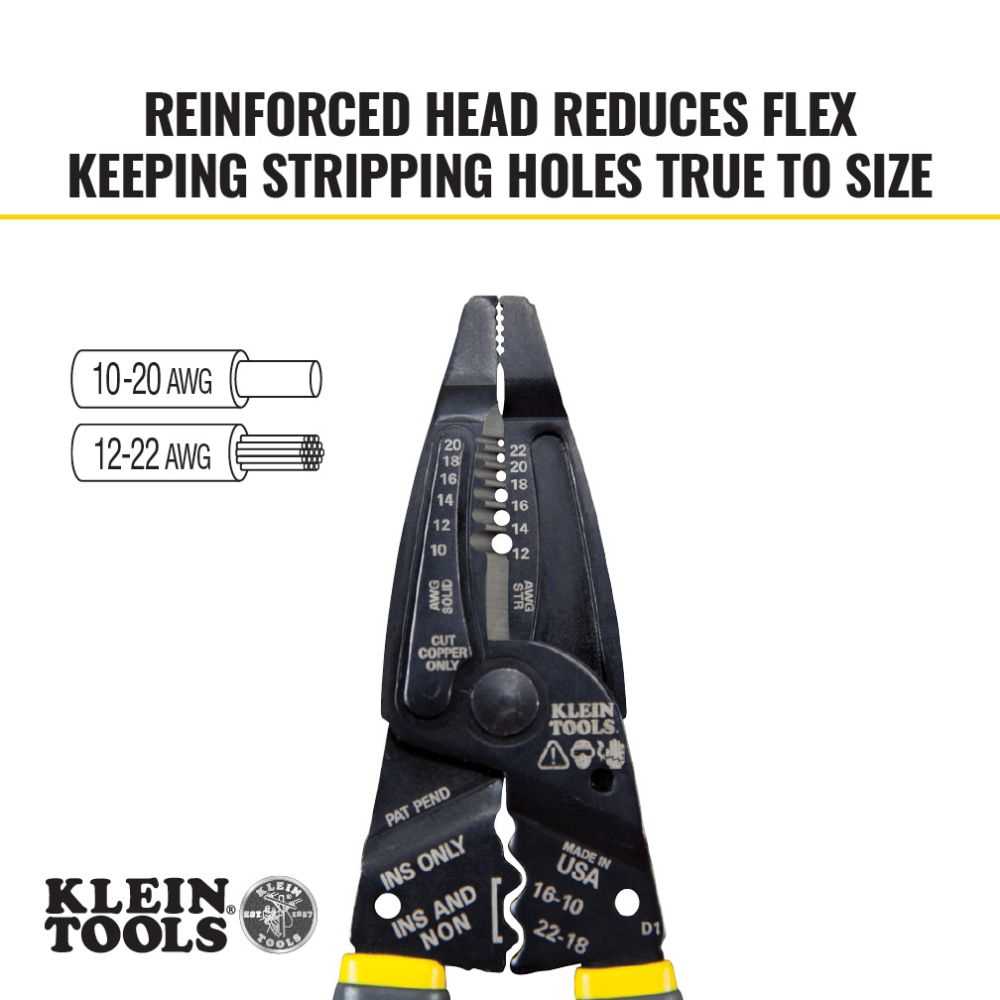 Klein Tools 1009 Klein-Kurve Long-Nose Wire Stripper, Wire Cutter, Crimping Tool