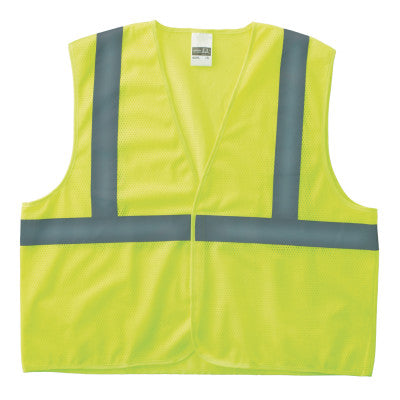 Anchor Brand 2PHLL-S/M Cls 2 Econo Vest Mesh H&L Pocket Lime S/M