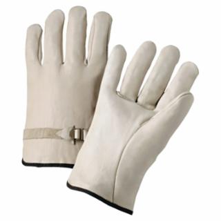 ANCHOR BRAND 4100L Anchor 6124L Leather Drivers Gloves Pull Strap (1 PR)