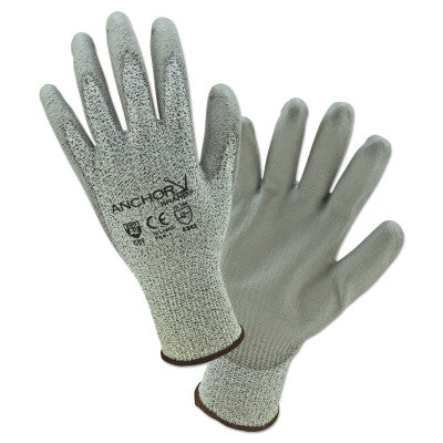 Anchor Brand 6060-XS Anchor Peppered Hppe 13Ga Gray Pu Coated Xs (120 PR)