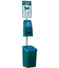 Dogipot 1010-S Poly Dogipot® Quik Pet Station - Steel Post