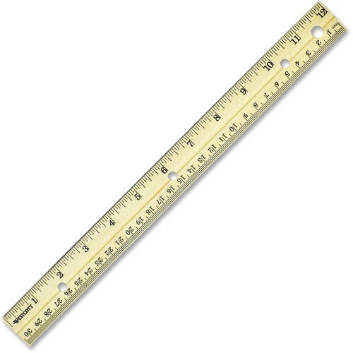 Westcott ACM10702 Westcott Metal Edge English/Metric Wood Ruler