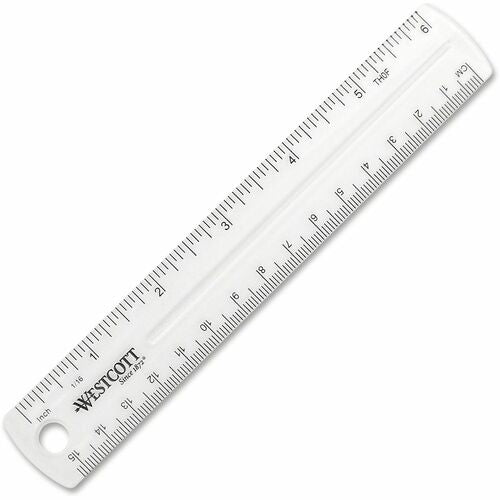 Westcott ACM45016 Westcott Clear Plastic Ruler