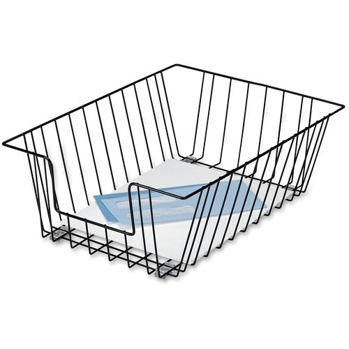 Fellowes FEL65112 Wire 5" Legal Tray - Compartment Size 8.50" X 14" X 5" - 5" Height X 12" Width X 16.5" Depth - Desktop - Black - Steel - 1Each
