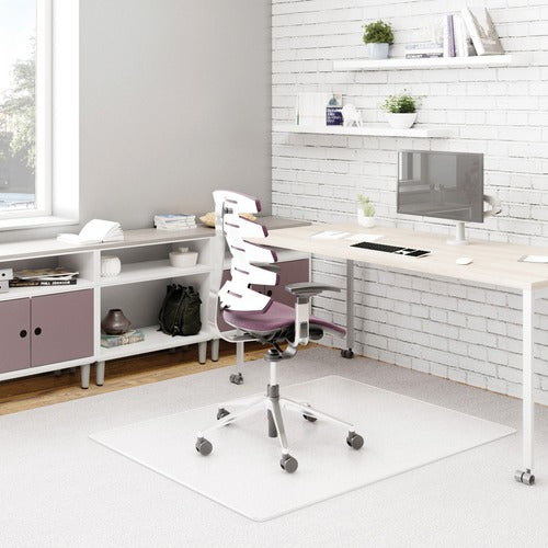 Deflecto DEFCM13443F Duramat Chairmat - Carpeted Floor - 60" Length X 46" Width - Vinyl - Clear