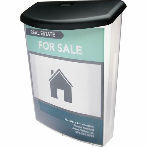 Deflecto DEF790901 Literature Organizer - 13.1" Height X 10" Width X 4.5" Depth - Gray - Plastic - 1Each