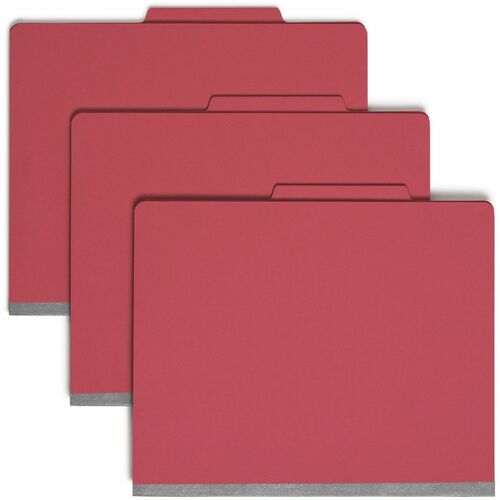 Smead SMD13703 Colored 2/5 Tab Cut Letter Recycled Classification Folder
