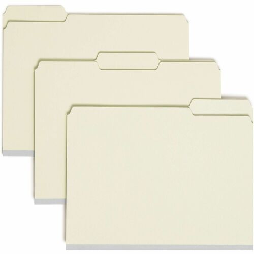 Smead SMD14931 1/3 Tab Cut Letter Recycled Fastener Folder