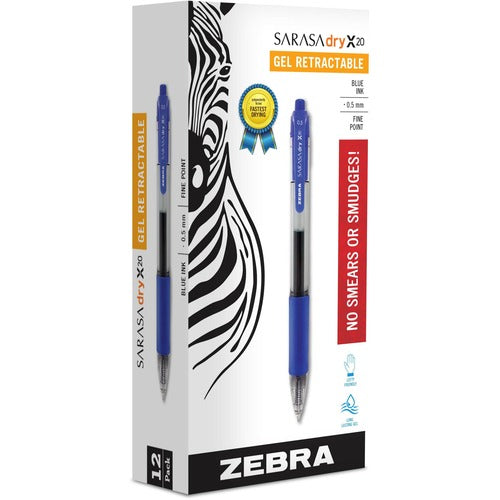 Zebra ZEB46720 SARASA dry X20 Retractable Gel Pen