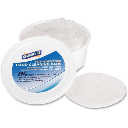 Genuine Joe GJO15050 Pre-moistened Hand Cleaning Pads