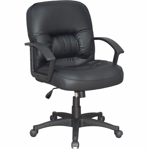 Lorell LLR60115 Tufted Managerial Mid-Back Office Chair