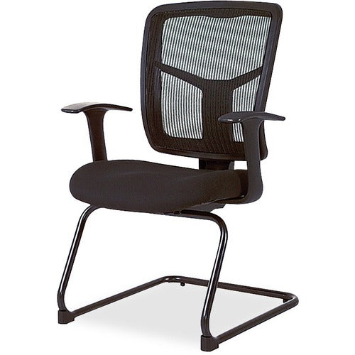 Lorell LLR86202 ErgoMesh Series Mesh Back Guest Chair with Arms